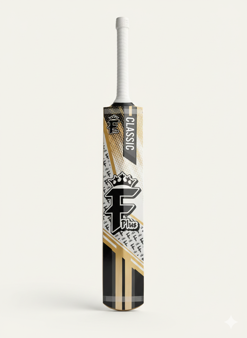 Fplus Classic Edition Cricket Bat – Premium Quality | Lightweight & Balanced